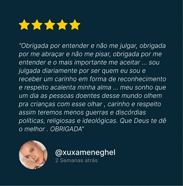 Depoimento de aluno