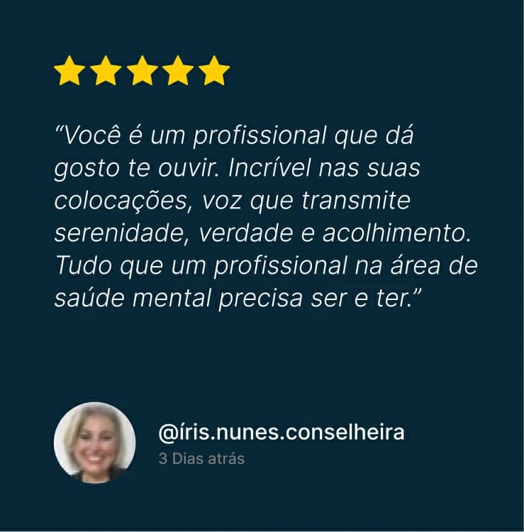 Depoimento de aluno