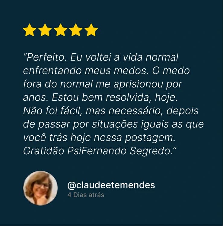Depoimento de aluno